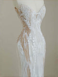 Pretty Bridal Gown Mermaid Sweetheart Lace White Long Wedding Dresses Modest Bridal Gowns HZ1121