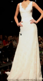 Pretty Wedding Dress Mermaid V Neck Lace Summer White Wedding Dresses Bridal Gowns HZ1121
