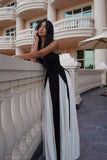 Simple A line Spaghetti Straps Black 20th Birthday Dress Chiffon Prom Dress 18th Birthday Outfits For Women HZ1121