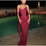 Sexy Mermaid Sweetheart Chiffon Prom Dresses Formal Summer Wedding Guest Dresses Wedding Guest Outfit HZ1121