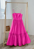 Modest Simple A line Spaghetti Straps 18th Birthday Dress Prom Dress 21st Birthday Outfits For Women HZ1121
