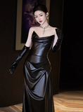 Modest Mermaid Sweetheart Black Formal Gown 20th Birthday Dress Prom Dresses 18th Birthday Outfits HZ1121