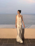 Vintage Wedding Dress Sheath One Shoulder White Summer Beach Long Wedding Dresses Bridal Gowns HZ1121