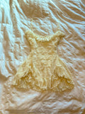 Vintage A line Spaghetti Straps Yellow Lace Short Mini Formal 8th Grade Homecoming Dress Summer Middle School Hoco Dresses Birthday Outfits HZ1121