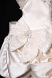 Simple Wedding Dress Sheath Strapless Summer Short Wedding Dresses Bride Dress Bridal Gowns With Bow HZ1121