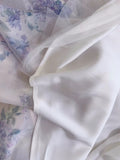 Vintage A line Straps Lilac Floral Chiffon Long Evening Party Gowns Evening Formal Dresses Prom Dress HZ1121
