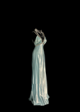 Vintage Sheath Straps Light Sky Blue 90s Long Prom Dresses Party Dress 20th Birthday Outfits Graduation Dresses HZ1121