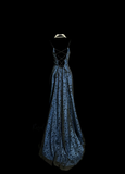 Vintage A Line Spaghetti Straps 1950s Retro Classy Lace Navy Blue Prom Dresses Party Dress 21st Birthday Outfits Graduation Dresses HZ1121