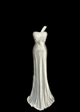 Vintage Mermaid One Shoulder Satin 90s Long Prom Dresses Party Dress 30th Birthday Outfits Graduation Dresses HZ1121