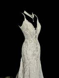 Vintage Bridal Dress Mermaid Spaghetti Straps Lace Long Wedding Dress Retro Wedding Dresses Modest Wedding Gowns HZ1121
