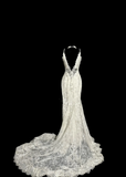 Vintage Bridal Dress Mermaid Spaghetti Straps Lace Long Wedding Dress Retro Wedding Dresses Modest Wedding Gowns HZ1121
