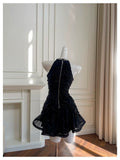 Pretty Sheath High Neck Black Summer 16th Birthday Dresses For Teens Hoco Dress Mini 18th Birthday Outfit Cocktail Dresses For Women HZ1121