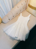 Pretty A line Square White Summer 16th Birthday Dresses For Teens Hoco Dress Mini 18th Birthday Outfit Cocktail Dresses For Women HZ1121