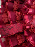 Cute Ball Gown Spaghetti Straps Burgundy Lace 8th Graduation Dresses Homecoming Dress Summer Middle School Formal Baddie Hoco Dresses Cocktail Dress HZ1121