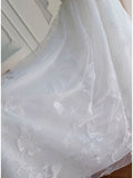Elegant A line Straps White Lace Sleeveless Long Evening Party Gowns Evening Formal Dresses Prom Dress HZ1121