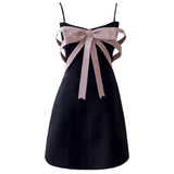 Trendy A line Spaghetti Straps Little Black Dress Formal Short 8th Grade Homecoming Dress Summer Middle School Hoco Dresses Cocktail Dress Birthday Outfits HZ1121