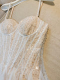 Trendy A line Spaghetti Straps Champagne Formal Short 8th Grade Homecoming Dress Summer Middle School Hoco Dresses Cocktail Dress Birthday Outfits HZ1121