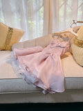 Trendy Ball Gown Spaghetti Straps Pink Tulle Short 8th Grade Homecoming Dress Summer Middle School Hoco Dresses Cocktail Dress Birthday Outfits HZ1121