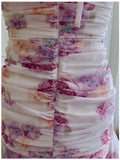 Pretty Sheath Halter Floral Chiffon Ruffles Short 8th Grade Homecoming Dress Summer Middle School Hoco Dresses Cocktail Dress Birthday Outfits HZ1121