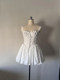 Cute A line Square Lace Short Homecoming Dress Summer Middle School Formal 8th Grade Hoco Dresses Summer Holiday Dress Birthday Outfits HZ1121