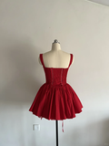 Cute A line Square Lace Short Homecoming Dress Summer Middle School Formal 8th Grade Hoco Dresses Summer Holiday Dress Birthday Outfits HZ1121
