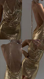 Cute Sheath Halter Sequin Gold Summer Homecoming Dress Hoco Dress Mini 16th Birthday Outfit Cocktail Dresses HZ1121