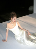 Dreamy Wedding Dress Sheath Off The Shoulder White Satin Summer Long Wedding Dresses Bridal Gowns HZ1121