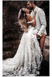 Unique Bridal Dress A Line Off The Shoulder White Tulle Lace Long Wedding Dresses Pretty Bridal Gowns HZ1121