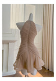 Cute Sheath Scoop Neck Champagne Short Grad Dress Inspo Short Mini Formal 8th Grade Homecoming Dresses High School Hoco Court Dress Graduation Dress Cocktail Outfits HZ1121
