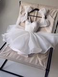 Cute A line Straps Summer Satin Homecoming Dress Hoco Dress Mini 20th Birthday Outfit Cocktail Dresses HZ1121