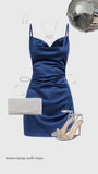 Classy Sheath Straps Blue Short Mini Formal 8th Grade Homecoming Dresses Middle School Hoco Court Dress 21st Birthday Dress Hoco Outfits HZ1121